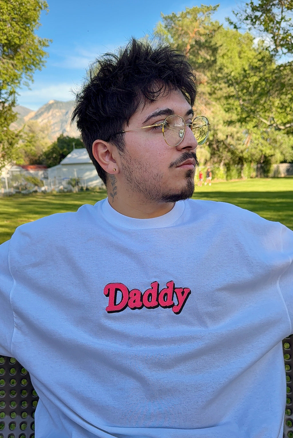 Daddy Embroidered Tee — Cubone's Corner